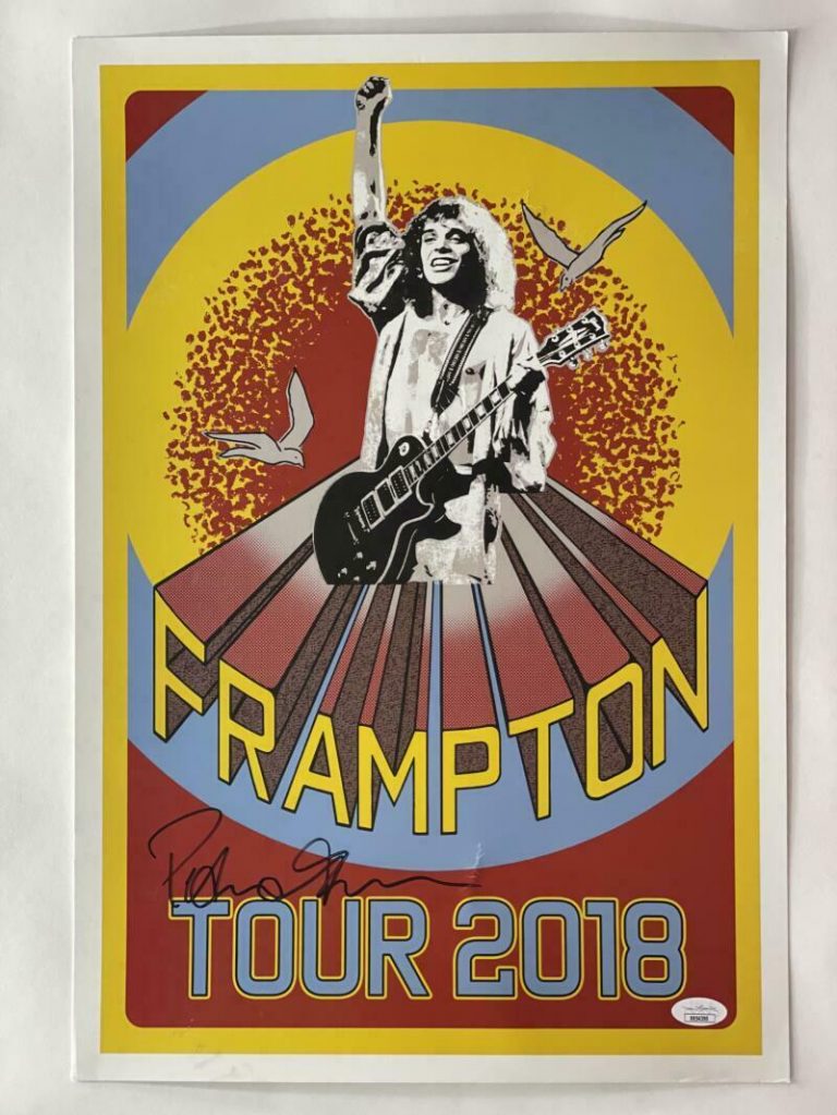 PETER FRAMPTON SIGNED AUTOGRAPH 12X18 CONCERT TOUR POSTER – 2018 COMES ALIVE JSA COLLECTIBLE MEMORABILIA