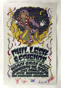 PHIL LESH & FRIENDS SIGNED AUTOGRAPH 14X25 CONCERT TOUR POSTER – GRATEFUL DEAD COLLECTIBLE MEMORABILIA