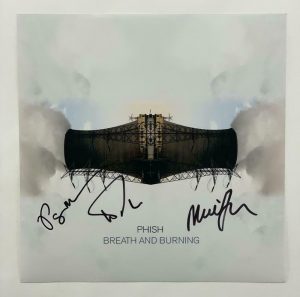 PHISH TREY ANASTASIO MIKE PAGE SIGNED AUTOGRAPH 12X12 ALBUM FLAT BREATH BURNING COLLECTIBLE MEMORABILIA