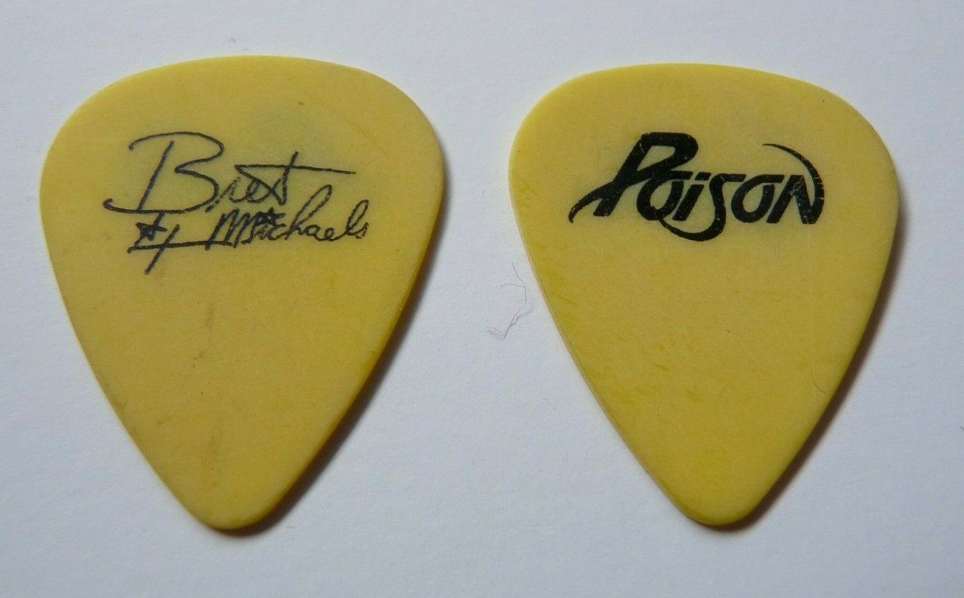 Poison Bret Michaels Yellow Signature Vintage 1988 Tour Issued Guitar 