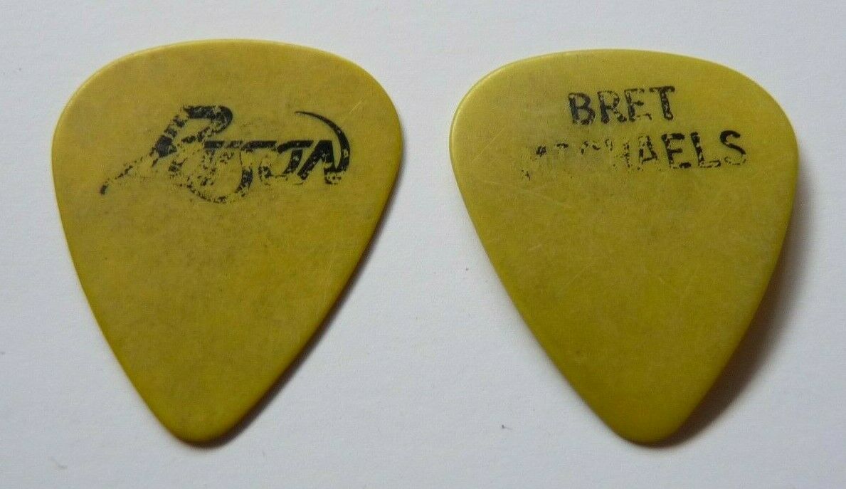 POISON BRET MICHAELS YELLOW SIGNATURE VINTAGE 86/87 TOUR ISSUED GUITAR ...