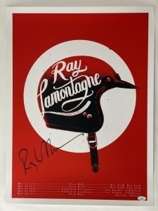 RAY LAMONTAGNE SIGNED AUTOGRAPH 18X24 CONCERT TOUR POSTER – NEW YORK 2014 JSA COLLECTIBLE MEMORABILIA