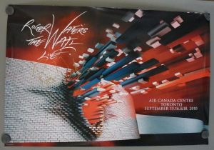 ROGER WATERS PINK FLOYD SIGNED AUTOGRAPH 24×36 POSTER BAS CERTIFIED THE WALL #5 COLLECTIBLE MEMORABILIA