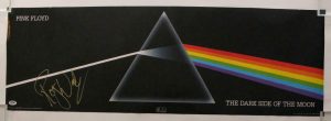 ROGER WATERS SIGNED AUTOGRAPH 12×36 DARK SIDE OF THE MOON PINK FLOYD POSTER PSA COLLECTIBLE MEMORABILIA