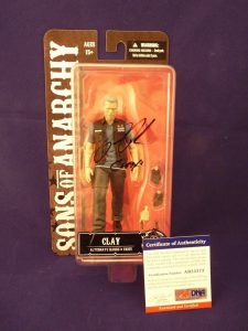 RON PERLMAN SONS OF ANARCHY CLAY 6″ MEZCO ACTION FIGURE SIGNED PSA CERTIFIED B5 COLLECTIBLE MEMORABILIA