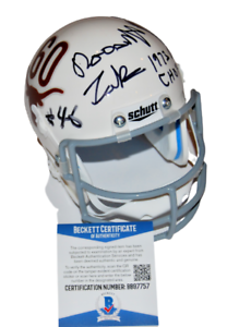 ROOSEVELT LEAKS signed (TEXAS LONGHORNS) mini football helmet BECKETT BB97757