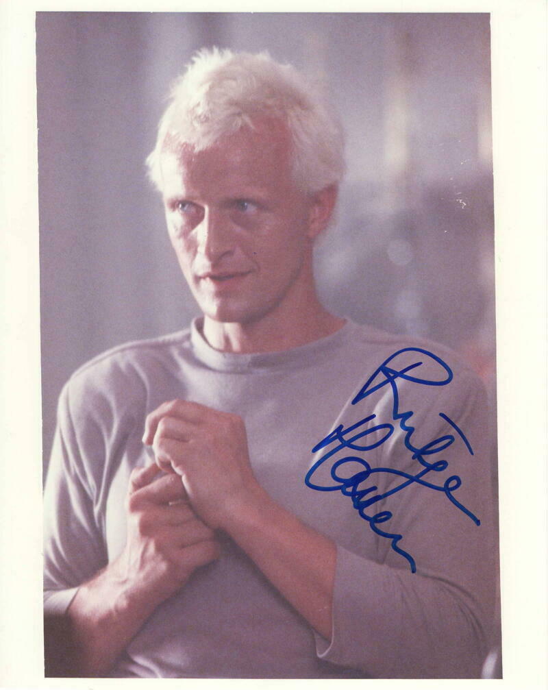 RUTGER HAUER SIGNED AUTOGRAPH 8X10 PHOTO - BLADE RUNNER STUD, BATMAN BEGINS  RARE | Autographia