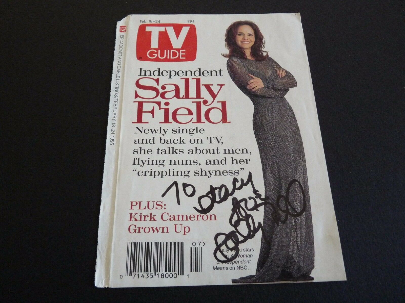 Sally Field Sexy Signed Autographed Tv Guide Cover Photo Psa Guaranteed Autographia 7502