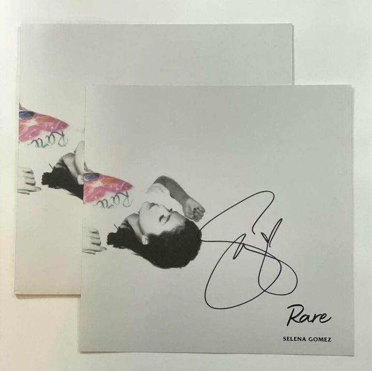 SELENA GOMEZ SIGNED AUTOGRAPH 12X12 LIMITED EDITION ALBUM FLAT W/ RARE RECORD COLLECTIBLE MEMORABILIA