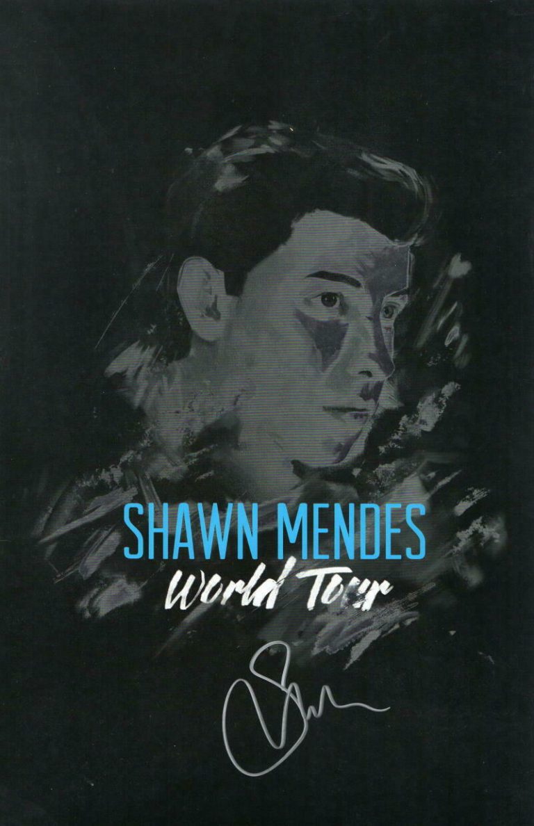 SHAWN MENDES SIGNED AUTOGRAPH 11X17 CONCERT WORLD TOUR POSTER - POP ...