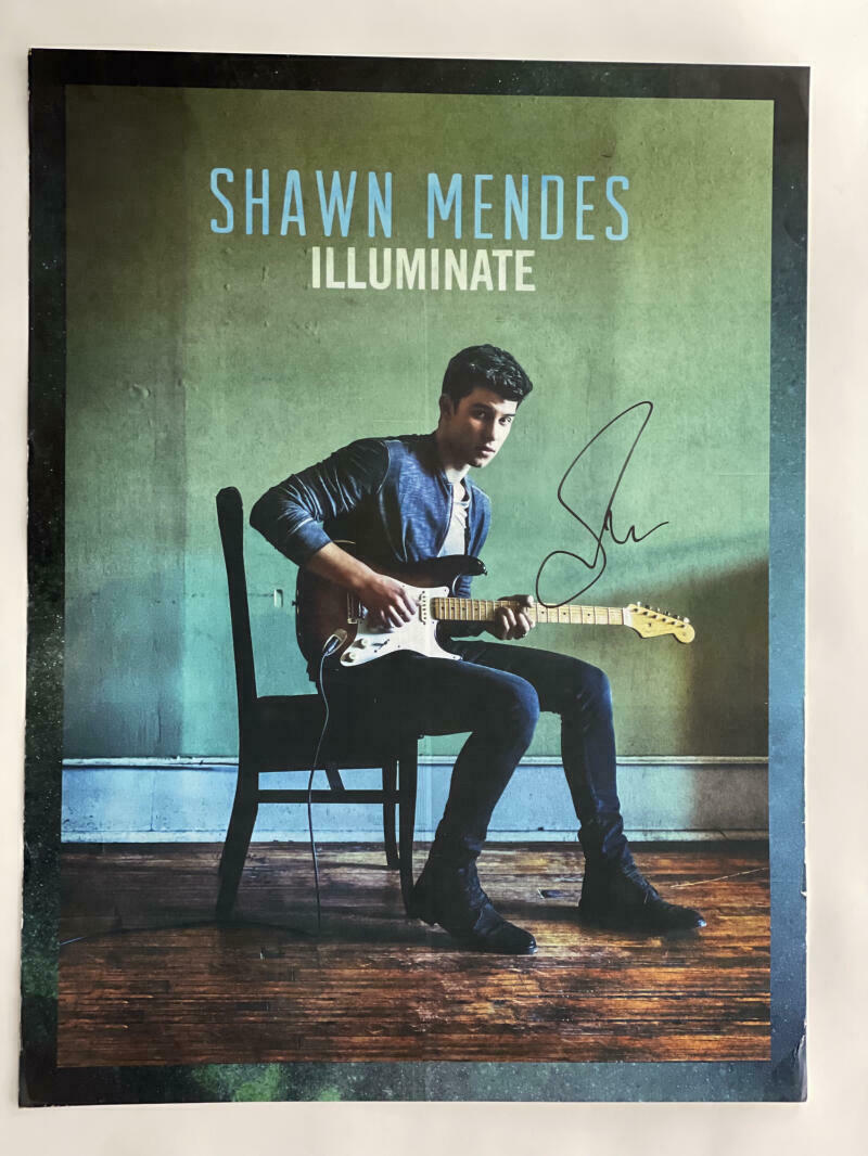 SHAWN MENDES SIGNED AUTOGRAPH 18X24 CONCERT TOUR POSTER
