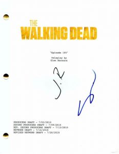 STEVEN YEUN & JON BERNTHAL SIGNED AUTOGRAPH – THE WALKING DEAD EPISODE SCRIPT COLLECTIBLE MEMORABILIA