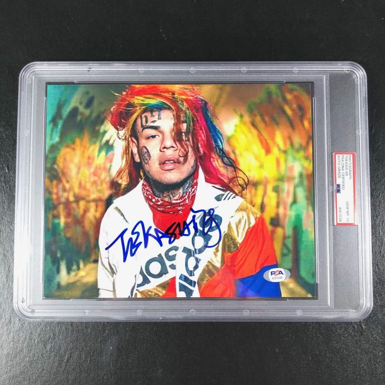 TEKASHI69 SIGNED 8×10 PHOTO PSA ENCAPSULATED AUTO GRADE 10 GEM MINT RAPPER 6IX9I COLLECTIBLE MEMORABILIA