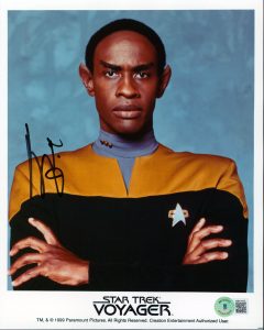 TIM RUSS STAR TREK VOYAGER AUTHENTIC SIGNED 8×10 PROMOTIONAL PHOTO BAS #BB83049 COLLECTIBLE MEMORABILIA