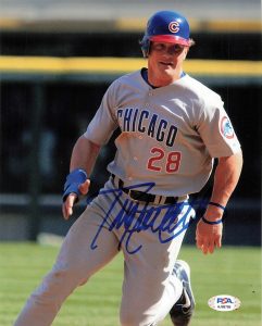 TODD HOLLANDSWORTH SIGNED 8×10 PHOTO PSA/DNA CHICAGO CUBS AUTOGRAPHED COLLECTIBLE MEMORABILIA