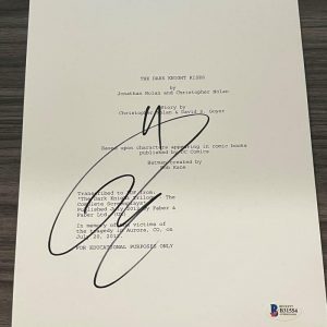 TOM HARDY SIGNED THE DARK KNIGHT RISES BATMAN SCRIPT AUTOGRAPH BECKETT COA