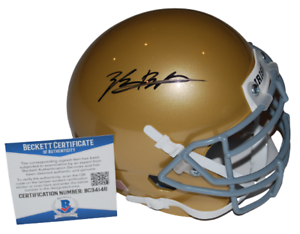 TYLER BUCHNER SIGNED (NOTRE DAME IRISH) MINI FOOTBALL HELMET BECKETT BC34146 COLLECTIBLE MEMORABILIA