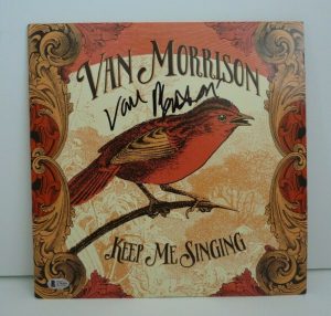 VAN MORRISON SIGNED AUTOGRAPHED KEEP ME SINGING LP BECKETT BAS CERTIFIED COLLECTIBLE MEMORABILIA