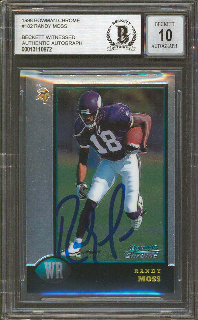 Lot Detail - Randy Moss 1998 Minnesota Vikings Autographed LE