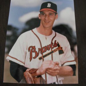 Warren Spahn Color 8x10 Photo Promo Picture Braves MLB