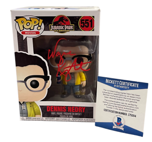 WAYNE KNIGHT SIGNED JURASSIC PARK DENNIS NEDRY FUNKO FIGURE AUTOGRAPH BECKETT K COLLECTIBLE MEMORABILIA