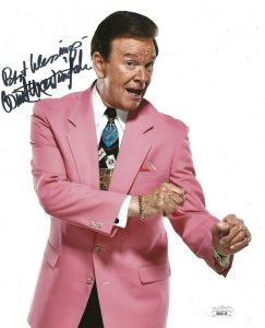 WINK MARTINDALE GAMBIT HIGH ROLLERS SIGNED 8×10 PHOTO AUTOGRAPHED TV HOST 2 JSA COLLECTIBLE MEMORABILIA