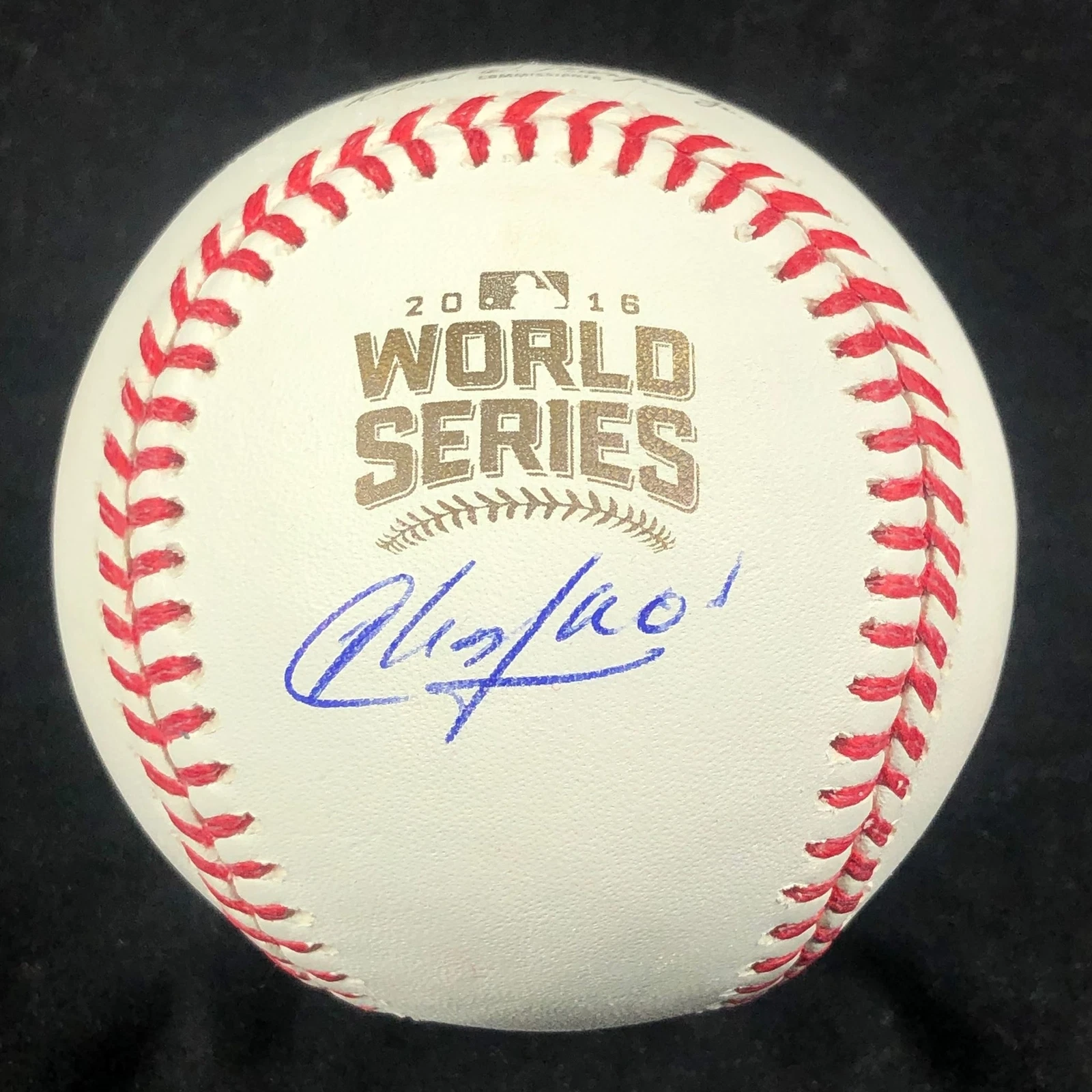 Aroldis Chapman signed 2016 World Series baseball PSA/DNA Chicago Cubs autograph