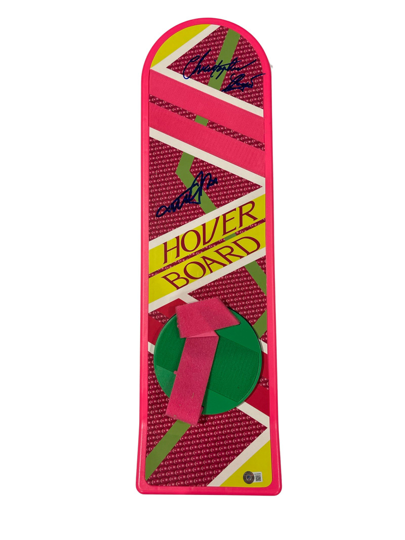 MICHAEL J FOX CHRISTOPHER LLOYD SIGNED BACK TO THE FUTURE HOVERBOARD BECKETT B