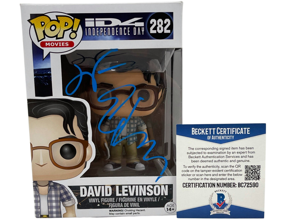JEFF GOLDBLUM SIGNED DAVID LEVINSON INDEPENDENCE DAY FUNKO AUTO BECKETT COA C