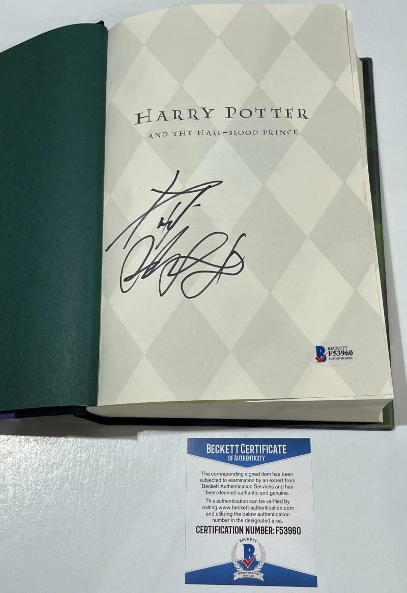 DANIEL RADCLIFFE SIGNED HARRY POTTER AND THE HALF-BLOOD PRINCE BOOK BECKETT Q