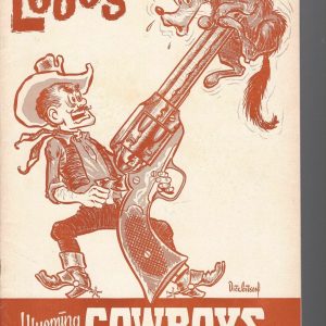 1962 WYOMING VS NEW MEXICO COLLEGE FOOTBALL PROGRAM RARE NICE CONDITION