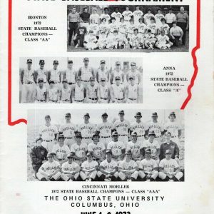 1973 OHIO HIGH SCHOOL STATE BASEBALL TOURNAMENT PROGRAM VINTAGE+RARE 1973