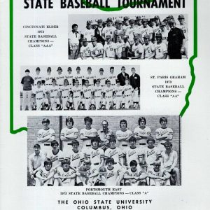 1974 OHIO HIGH SCHOOL STATE BASEBALL TOURNAMENT PROGRAM VINTAGE+RARE 1974