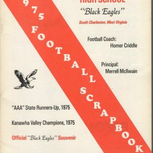 1975 SOUTH CHARLESTON WV HIGH SCHOOL FOOTBALL YEARBOOK GREAT CONDITION