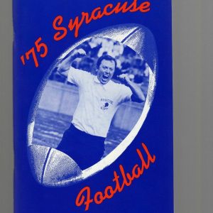 1975 SYRACUSE COLLEGE FOOTBALL MEDIA GUIDE VINTAGE+RARE AMAZING CONDITION