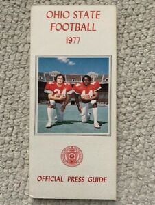 1977 OHIO STATE COLLEGE FOOTBALL MEDIA GUIDE VINTAGE ARCHIE GRIFFIN COVER