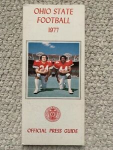 1977 OHIO STATE COLLEGE FOOTBALL MEDIA GUIDE VINTAGE ARCHIE GRIFFIN COVER COLLECTIBLE MEMORABILIA