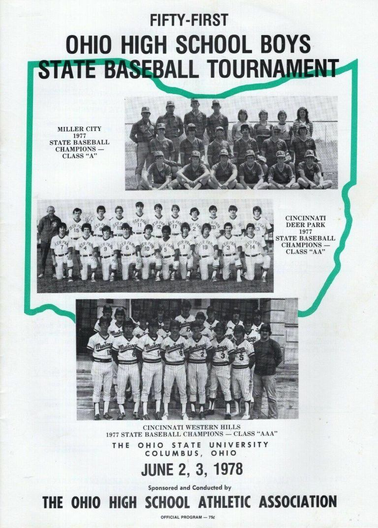 1978 OHIO HIGH SCHOOL STATE BASEBALL TOURNAMENT PROGRAM VINTAGE+RARE 1978 COLLECTIBLE MEMORABILIA