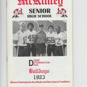 1983 CANTON MCKINLEY OHIO HIGH SCHOOL FB MEDIA GUIDE RARE AMAZING CONDITION