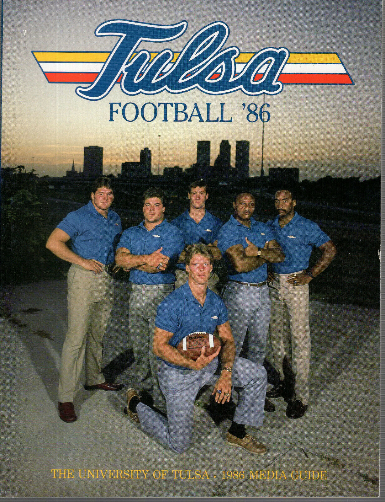 1986 TULSA COLLEGE FOOTBALL MEDIA GUIDE VINTAGE+HARD TO FIND Autographia