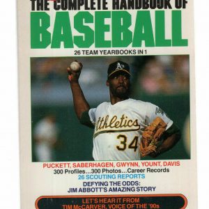 1990 MLB HANDBOOK OF BASEBALL VINTAGE PAPERBACK BOOK AMAZING CONDITION+RARE