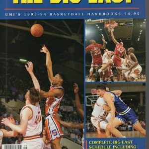 1993 BIG EAST BASKETBALL PREVIEW MAGAZINE SYRACUSE LAWRENCE MOTEN COVER