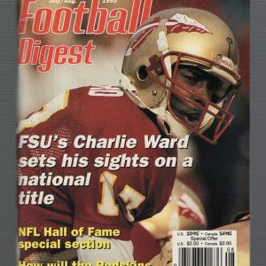 1993 FOOTBALL DIGEST COLLEGE FOOTBALL PREVIEW ISSUE CHARLIE WARD FSU COVER