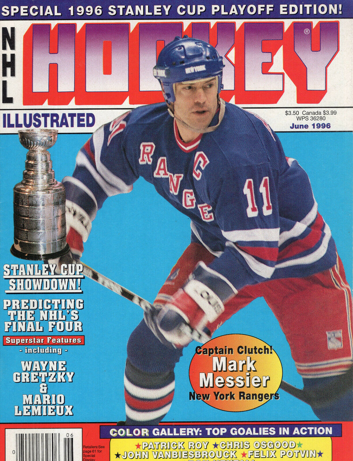 1996 NHL STANLEY CUP PLAYOFF EDITION MAGAZINE 1996 MARK MESSIER COVER ...