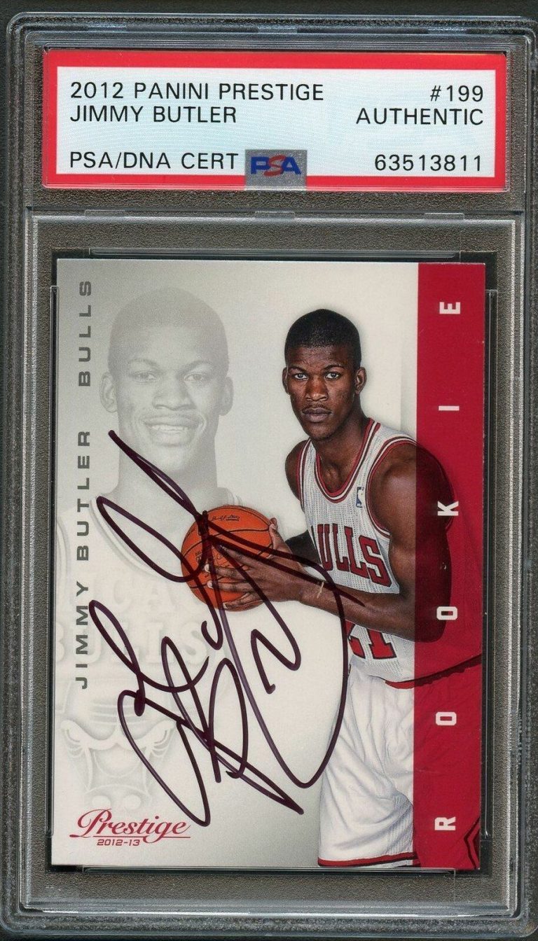 2012 Panini Prestige #199 Jimmy Butler Signed Card AUTO PSA Slabbed ...