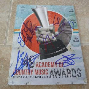2014 ACM Music Awards Program Kristin Bush + 4 Signed Autographed PSA Guaranteed
