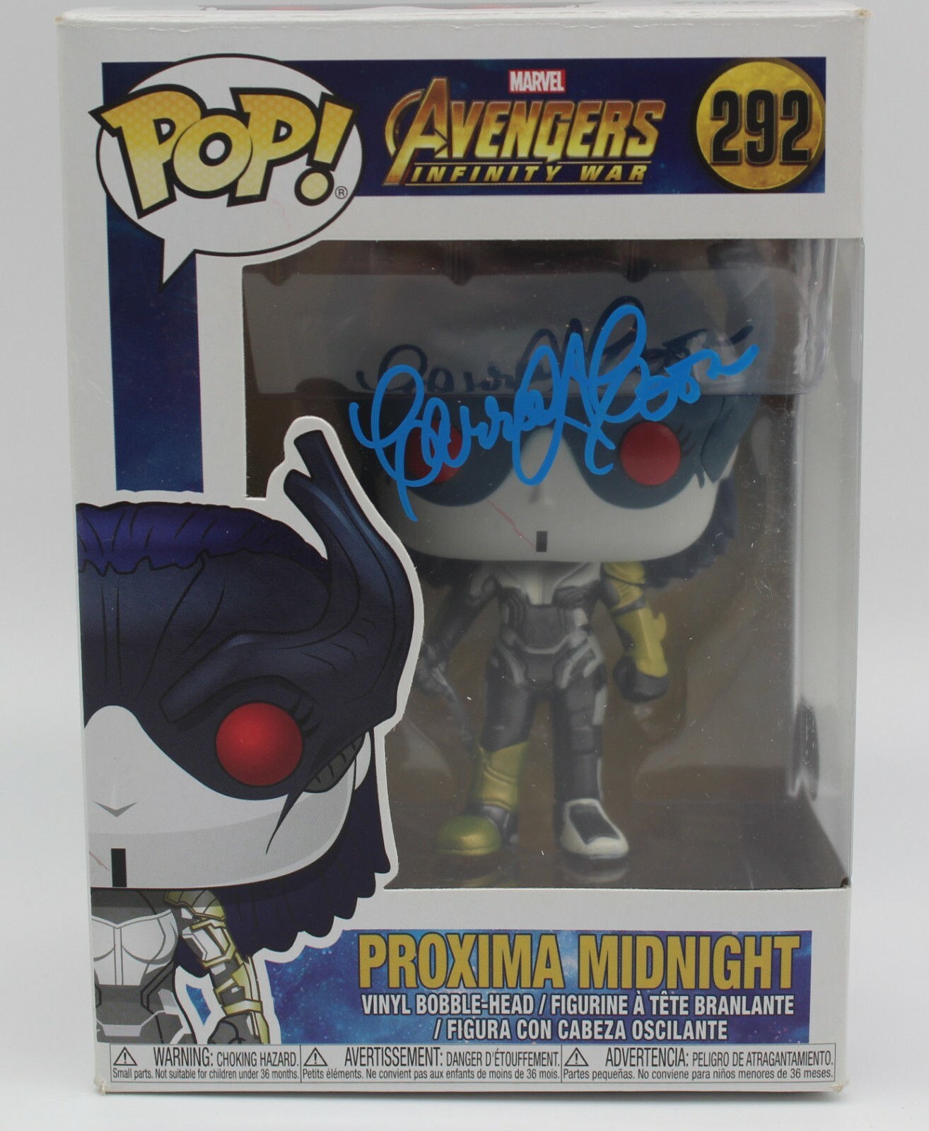 Carrie Coon Avengers Proxima Midnight 292 Signed Funko Pop w/Beckett COA BC89014