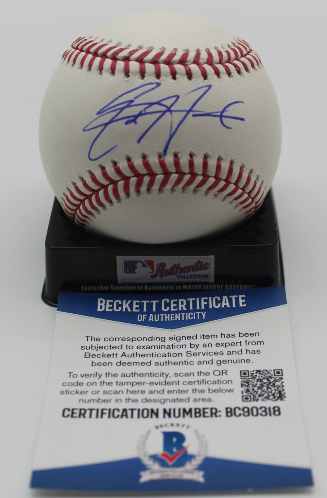 Ed Howard Signed Official MLB Baseball w/Beckett COA BC90318 Chicago Cubs