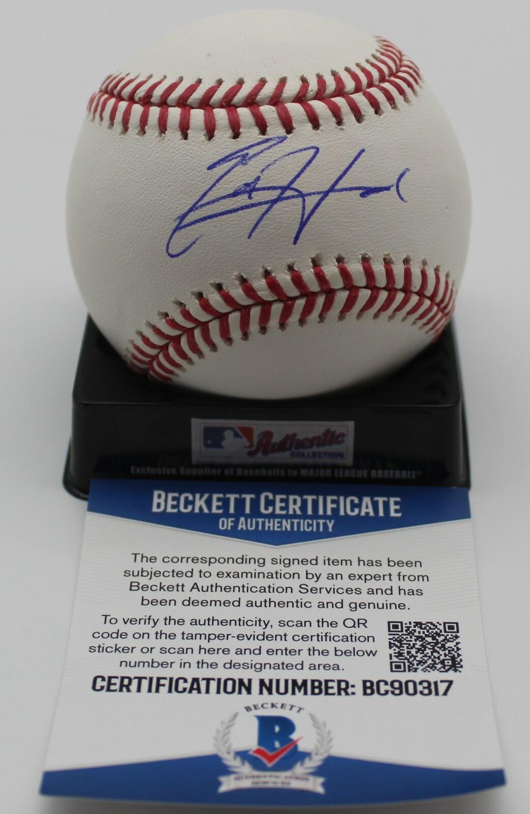 Ed Howard Signed Official MLB Baseball w/Beckett COA BC90317 Chicago Cubs