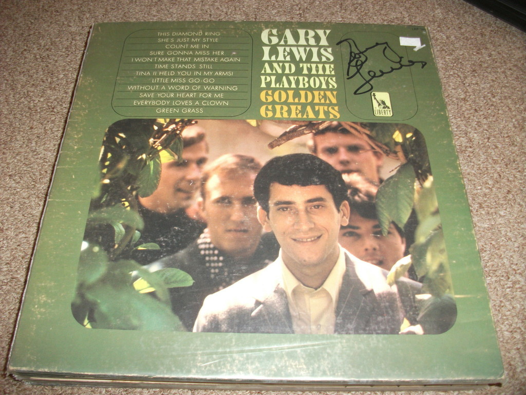 Gary Lewis Playboys Golden Greats Signed LP PSA #2